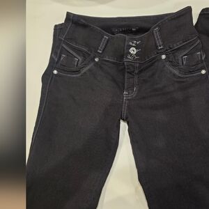 Elegant Black High Rise Women's Jeans